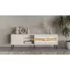 TV skapītis cama meble INSERTO 3D1W 190x40x62 cm kašmira apdare ar LED