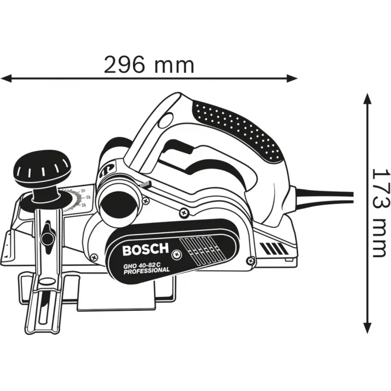 Bosch GHO 40-82 C Professional melna, zila, sudrabota 14000 RPM 850 W