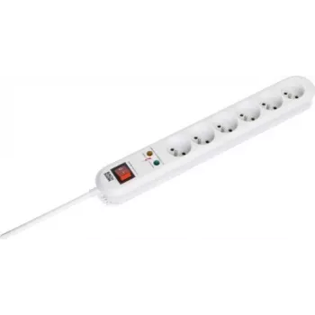 Strāvas pagarinātājs Bachmann SMARTLINE 3m 6 maiņstrāvas ligzdas Iekštelpām Balts