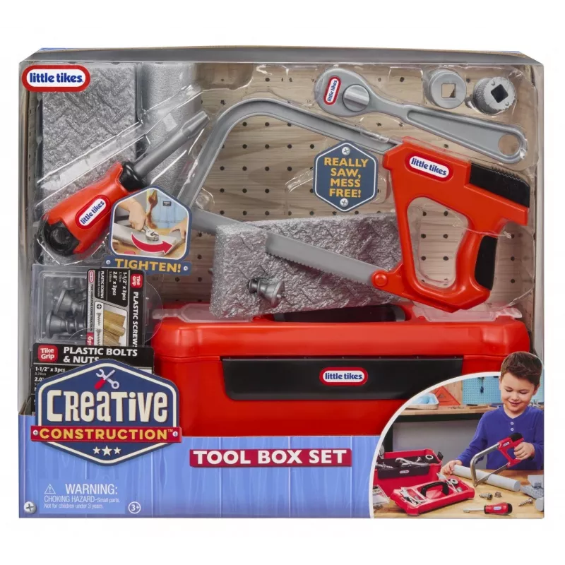Little Tikes Creative Construction rotaļlietu darbarīku komplekts