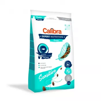 Sausā suņu barība Calibra Expert Nutrition Sensitive Salmon pieaugušiem suņiem, 12 kg, 26% proteīna, 15% tauku