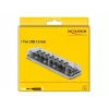 USB centrmezgls DeLOCK 64088 caurspīdīgs USB 3.2 Gen 1 Micro-B