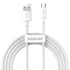 USB A uz Micro‑USB B kabelis Baseus TZCAMZJ-02 1,5 m Balts