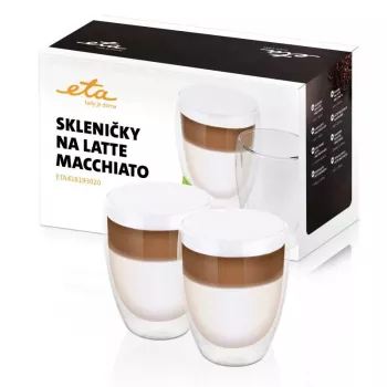 ETA | Latte Macchiato glāzes | ETA418193020 | Kafijai | 2 gab. | Trauku mazgājamā mašīnā drošas