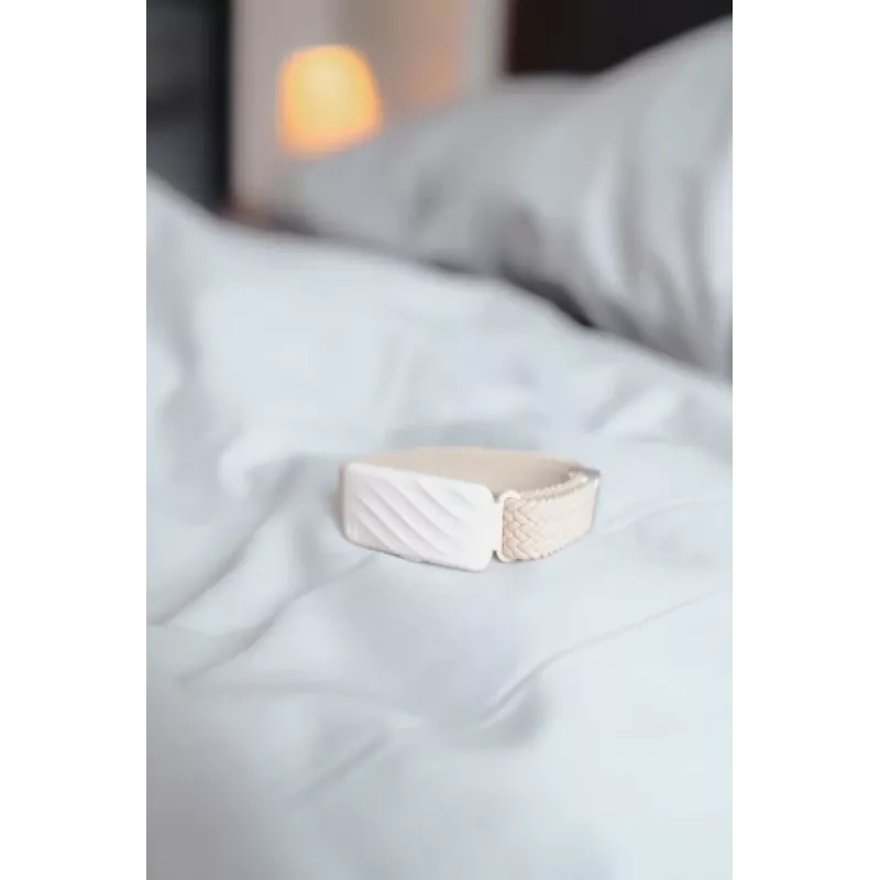 WakeBand HoMedics SS-WB100CE-WW klusā modinātāja aproce, krēmkrāsa