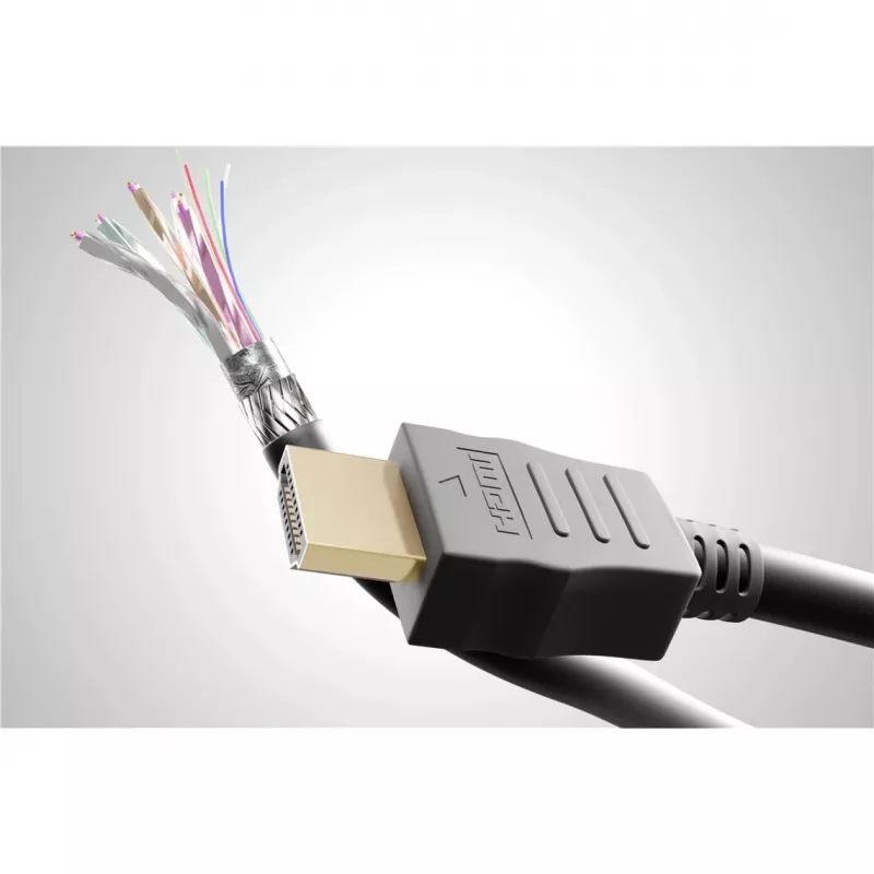 Goobay Series 2.1 8K Ultra High-Speed HDMI™ Kabel mit Ethernet, Schwarz, 3 m - Hochgeschwindigkeitskabel für 8K@60 Hz (47575)