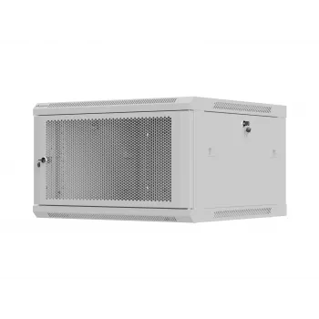 Rack skapis 19 inch 6U 600x600 pelēks perforēts