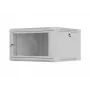 Rack skapis 19 inch 6U 600x600 pelēks perforēts