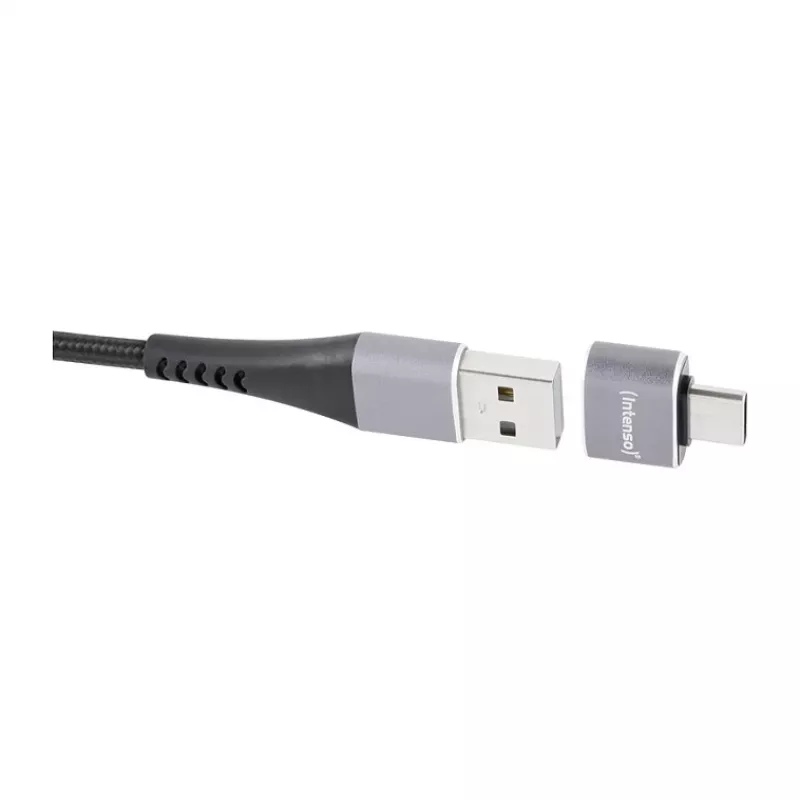 Intenso 3 gab. USB adapteris USB-A -> USB-C C480C Alumīnijs