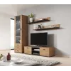 TV statīvs Cama Meble SOHO 140, gaišs ozols/melns, 1400×430×370 mm