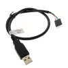 USB kabelis Akasa 0,4 m USB A melns
