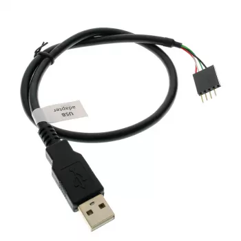 USB kabelis Akasa 0,4 m USB A melns