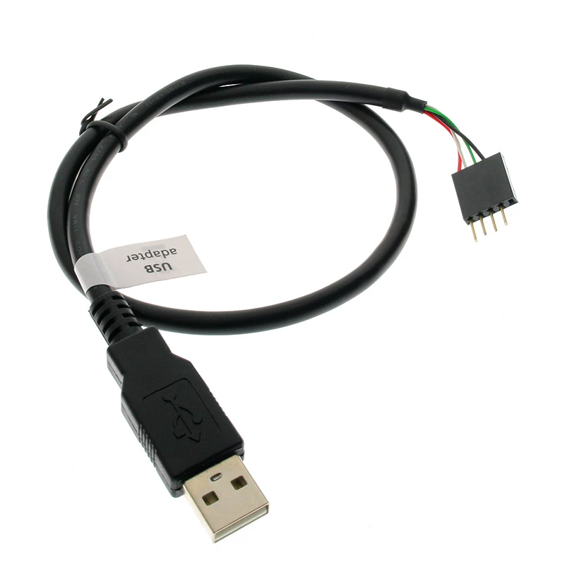 USB kabelis Akasa 0,4 m USB A melns