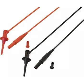 Voltcraft MSL-528 testa vads 4 mm drošības spraudnis 1,2 m sarkans melns 1 pāris (VC-17182160)