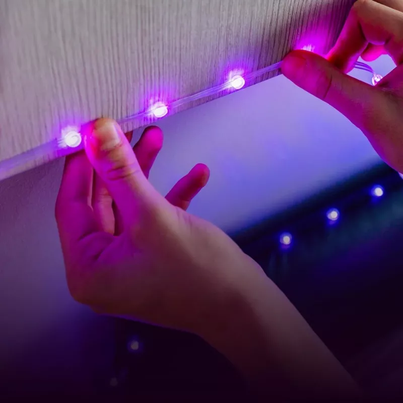 Twinkly Dots 60 RGB USB viedās gaismas, 3 m, melns