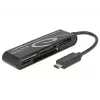 DeLOCK USB2.0 karšu lasītājs USB Type-C vīrišķais 5 sloti - Karšu lasītājs - Visu vienā (Multi-Format) - USB-C (91739)