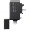 Karšu lasītājs Insta360 X4 Quick Reader USB-C tipa Lightning melns