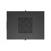 Tīkla statīva skapis LANBERG 19 collu 24U 600x800 mm melns ar stikla durvīm un LCD izgriezumu (plakanais iepakojums) v2