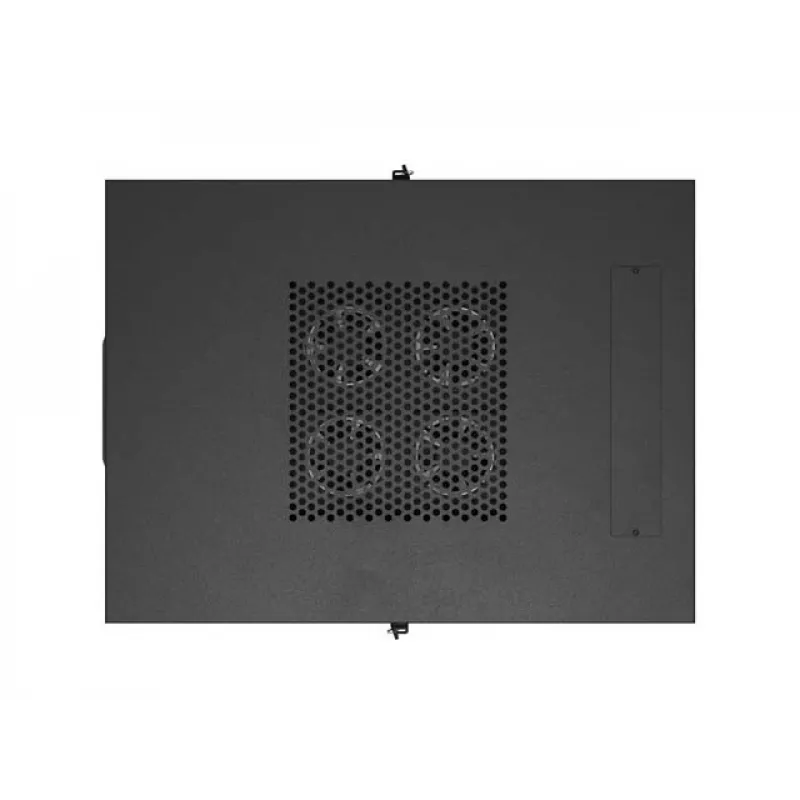 Tīkla statīva skapis LANBERG 19 collu 24U 600x800 mm melns ar stikla durvīm un LCD izgriezumu (plakanais iepakojums) v2