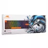 Mehāniskā tastatūra Baracuda Dolphin melna ASV izkārtojums ar sarkanajiem slēdžiem