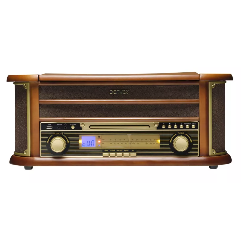 DENVER MCR-50 MK3 pastiprinātājs, kasešu/CD/MP3 atskaņotājs, digitālais atskaņotājs, skaņuplašu atskaņotājs, radio, digitālais ierakstītājs, 5W