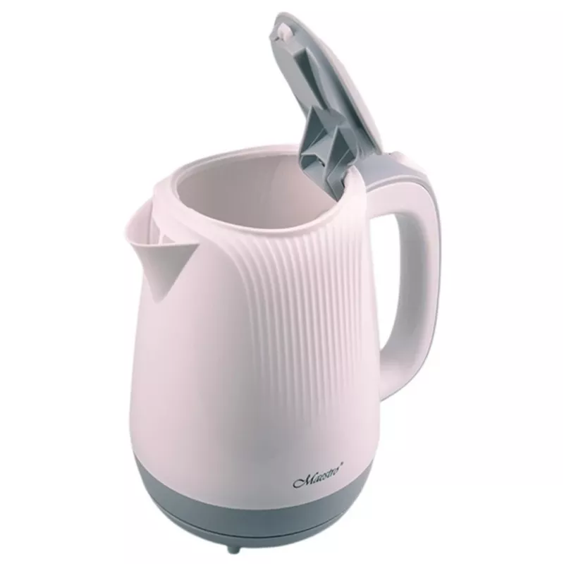 Feel-Maestro MR042 balta elektriskā tējkanna 1,7 L Pelēka, Balta 2200 W