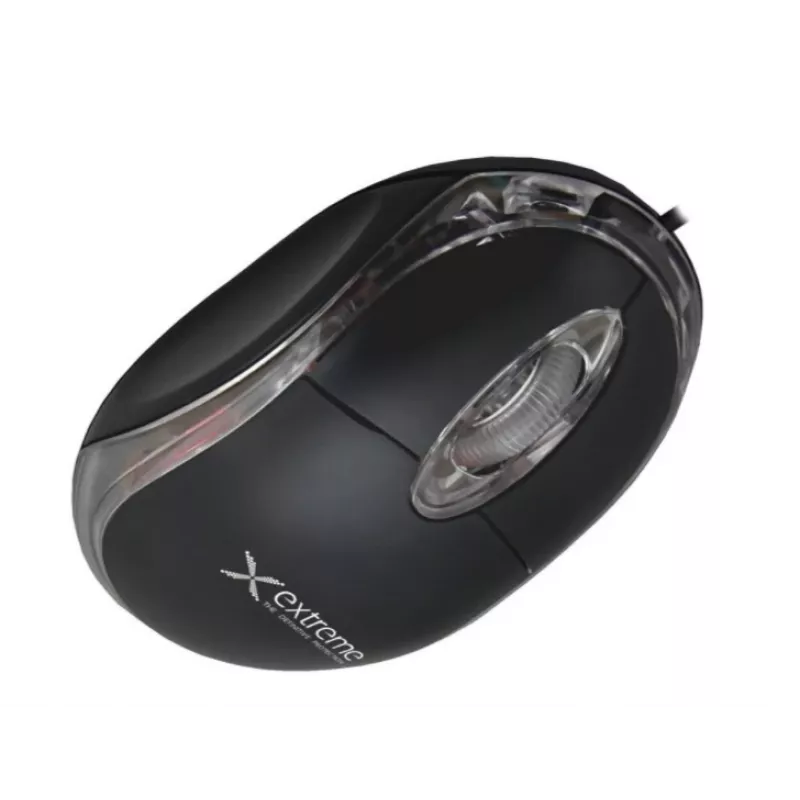 Vadu optiskā piemērota abām rokām pele EXTREME XM102K — 1000 DPI, USB Type-A, 1,2 m kabelis, 3 pogas