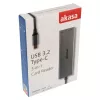 Karšu lasītājs Akasa AK-CR-09BK USB 2.0 Type-C pelēks