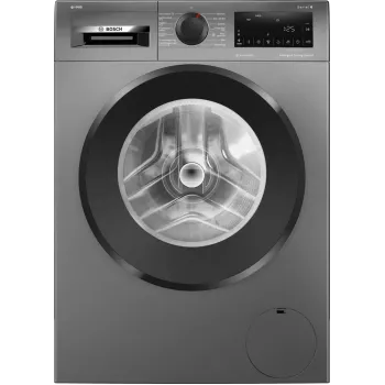 Bosch veļas mazgājamā mašīna | WGG244RFSN | Energoefektivitātes klase A | ar priekšējo ielādi | veļas ietilpība 9 kg | 1400 apgr./min | dziļums 59 cm | platums 59,8 cm | Displejs | LED | pelēka