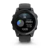 Garmin Fenix E 3.3 cm (1.3) AMOLED 47 mm Digital 416 x 416 pikseļi Skārienekrāns Melns Wi-Fi GPS (satelīts)