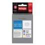 Saderīgu tintes kasetņu multipaka ActiveJet AEB-715N — Melna (pigmenta) 15 ml + Ciāna, Madženta, Dzeltena 15 ml (XL)