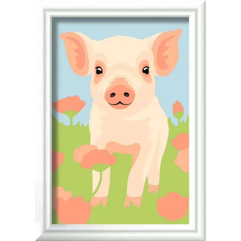 CreArt - sweet pet pig, gleznošana