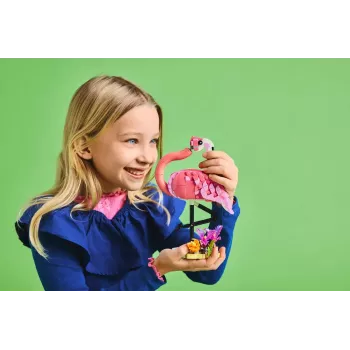 LEGO Creator 3-in-1 Pink Flamingo 31170 būvējamo modeļu komplekts, 288 detaļas, augstums 230 mm, ieteicamais vecums 8+