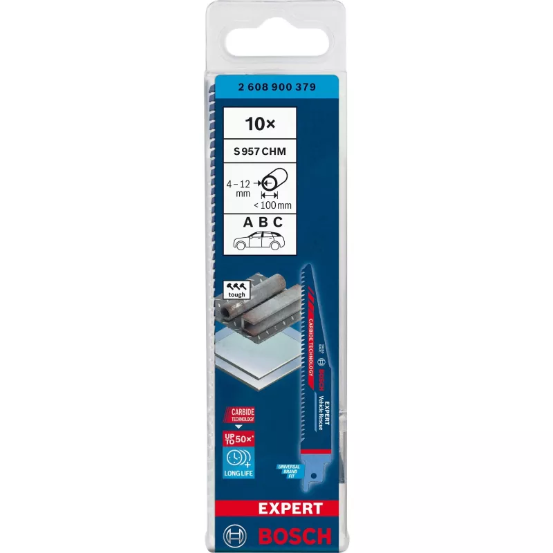 Bosch Expert 2608900379 zāģa asmens virzuļzāģim Augsta oglekļa tērauda (HCS) 10 gab.