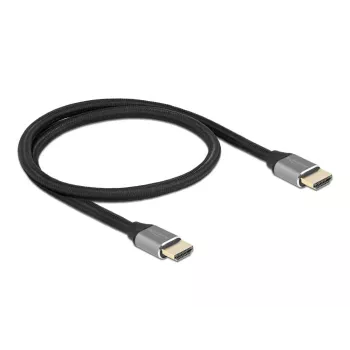 Delock - Ultra High Speed HDMI-Kabel - HDMI männlich bis HDMI männlich - 50cm - Dreifachisolierung - Grau - hauchvergoldete Kontakte, unterstützt 8K 6