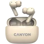 Canyon CNS-TWS10BG Bezvadu austiņas un mikrofons True Wireless Stereo (TWS) Iekšauss zvaniem/mūzikai/sportam/ikdienas lietošanai USB Type-C Bluetooth Bēšs (CNS-TWS10BG)