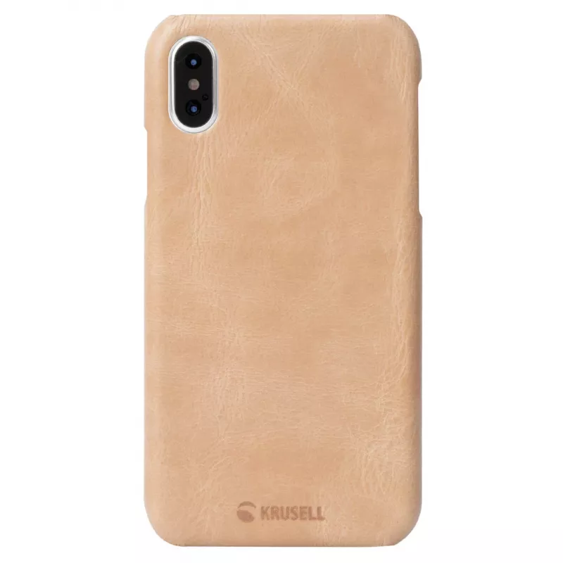 Viedtālruņa vāciņš Krusell Sunne Apple iPhone XS — vintage nude