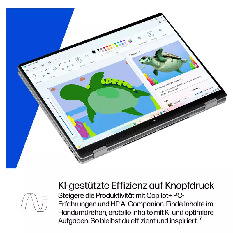 HP OmniBook BZ8L0EA 16 piezīmjdators - 5 GHz 40,6 cm - 1 TB SSD - 32 GB RAM - skārienekrāns - Windows 11 Home (BZ8L0EA#ABD)