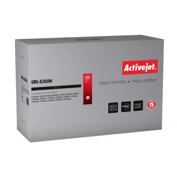 AktīvJet DRL-E260N cilindrs, aizstāj Lexmark E260X22G, saderīgs melns, 30000 lpp.