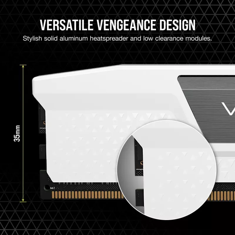 CORSAIR Vengeance DDR5 komplekts 48 GB 2 x 24 GB DIMM 288 kontaktu 3000 MHz PC5-48000 CL30 1,4 V balts (CMK48GX