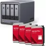 UGREEN NAS HDD komplekts DXP4800 Plus+ ar 4 x Western Digital WD80EFPX 8TB diskiem (modelis 35261& 4x WD80EFPX)