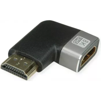 ROLINE HDMI 8K adapteris 90° leņķa spraudnis/ligzda - adapteris (12.03.3251)