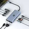USB-C 11-in-1 adapteris Hawk HW-HUB1101 — daudzportu centrmezgls ar 11 pieslēgvietām