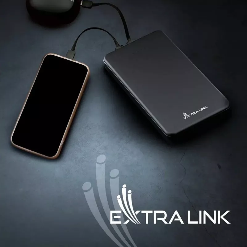 Pārnēsājamais ārējais akumulators Extralink EPB-078B 10000mAh