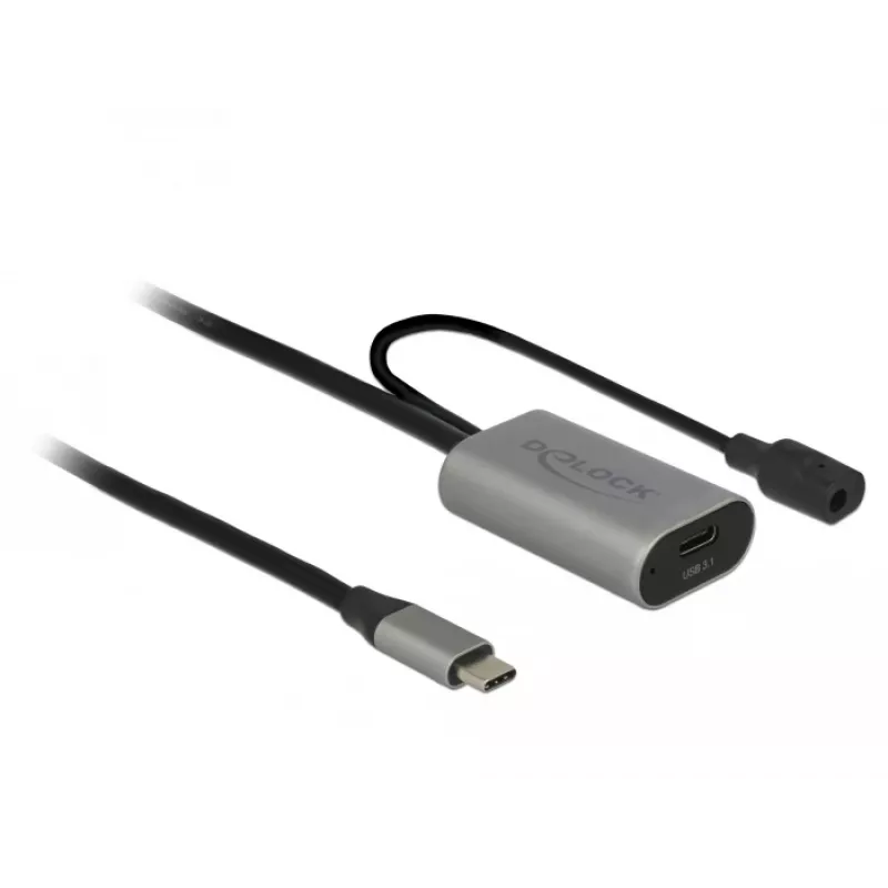 Delock USB-20225 barošanas adapteris pelēks