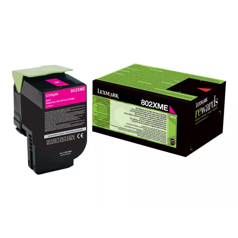 Lexmark 802XME fužera kasetne, fuksīna, 3000 lappuses