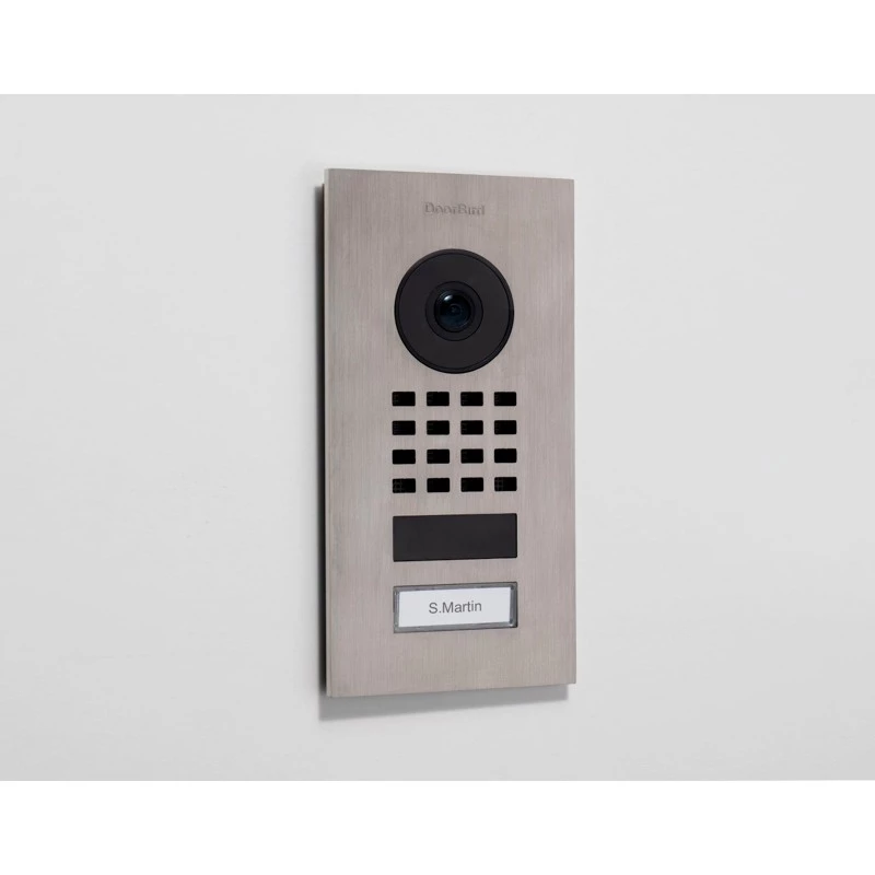 Video durvju zvana sistēma DoorBird D1101V nerūsējošais tērauds 1080p IR