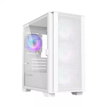 Montech AIR 100 ARGB MICRO-ATX tornis ar četriem iepriekš uzstādītiem ARGB ventilatoriem, īpaši minimālistisks dizains, smalka sieta priekšējais panelis, augsta gaisa plūsma, unikāls sānu panelis