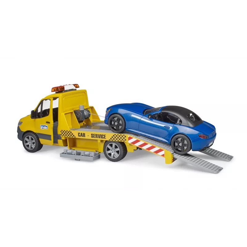 Vilkšanas auto BRUDER 02675 dzeltens ABS no 4+ gadu vecuma