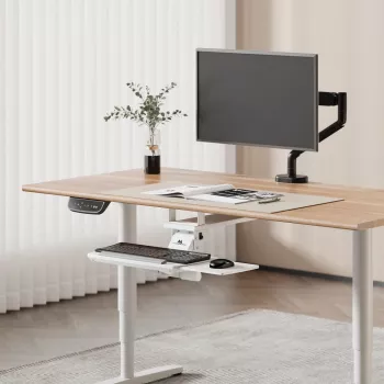 Tastatūras turētājs MACLEAN MC-156 W — regulējams zemgalda paliktnis, maks. slodze 5 kg